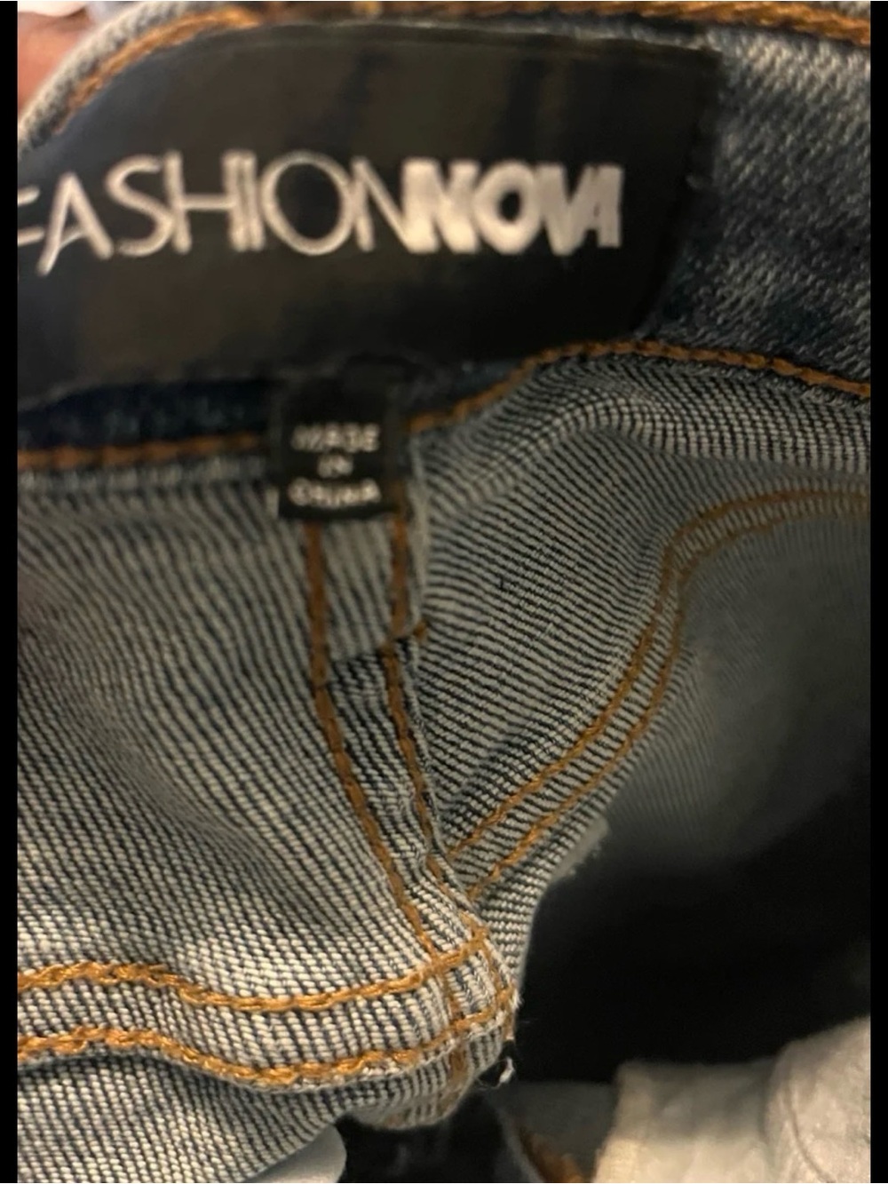 Fashion Nova Light Blue Distressed Cropped Jeans - Picture 2 of 3